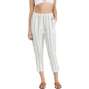 Madewell Relaxed Cropped Strip Fiji Pants. Size Large